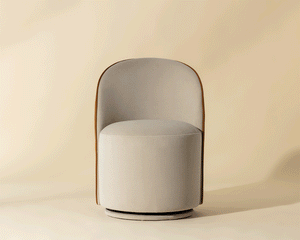 Cavoli Swivel Dining Chair - elegant seating for dining areas | Image 15 | InSTYLE Home & Rugs