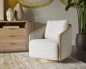 Tasia Swivel Lounge Chair - stylish lounge chairs for any room | Image 3 | InSTYLE Home & Rugs