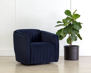 Garrison Swivel Lounge Chair - stylish lounge chairs for any room | Image 3 | InSTYLE Home & Rugs
