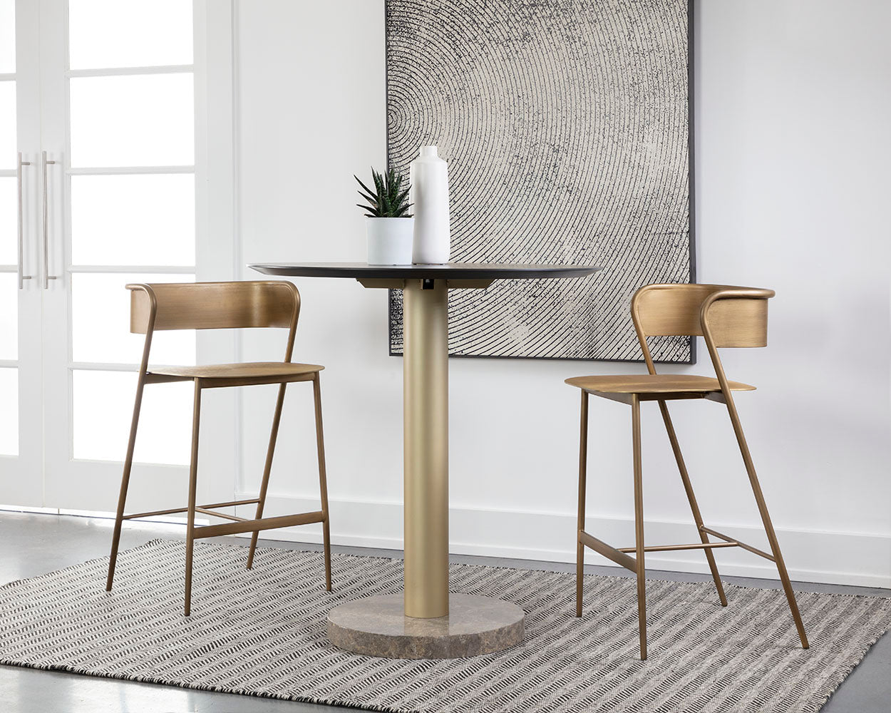 Keanu Counter Stool - perfect for modern counters | Image 9 | InSTYLE Home & Rugs