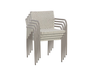 Casella Stackable Dining Armchair - elegant seating for dining areas | Image 7 | InSTYLE Home & Rugs