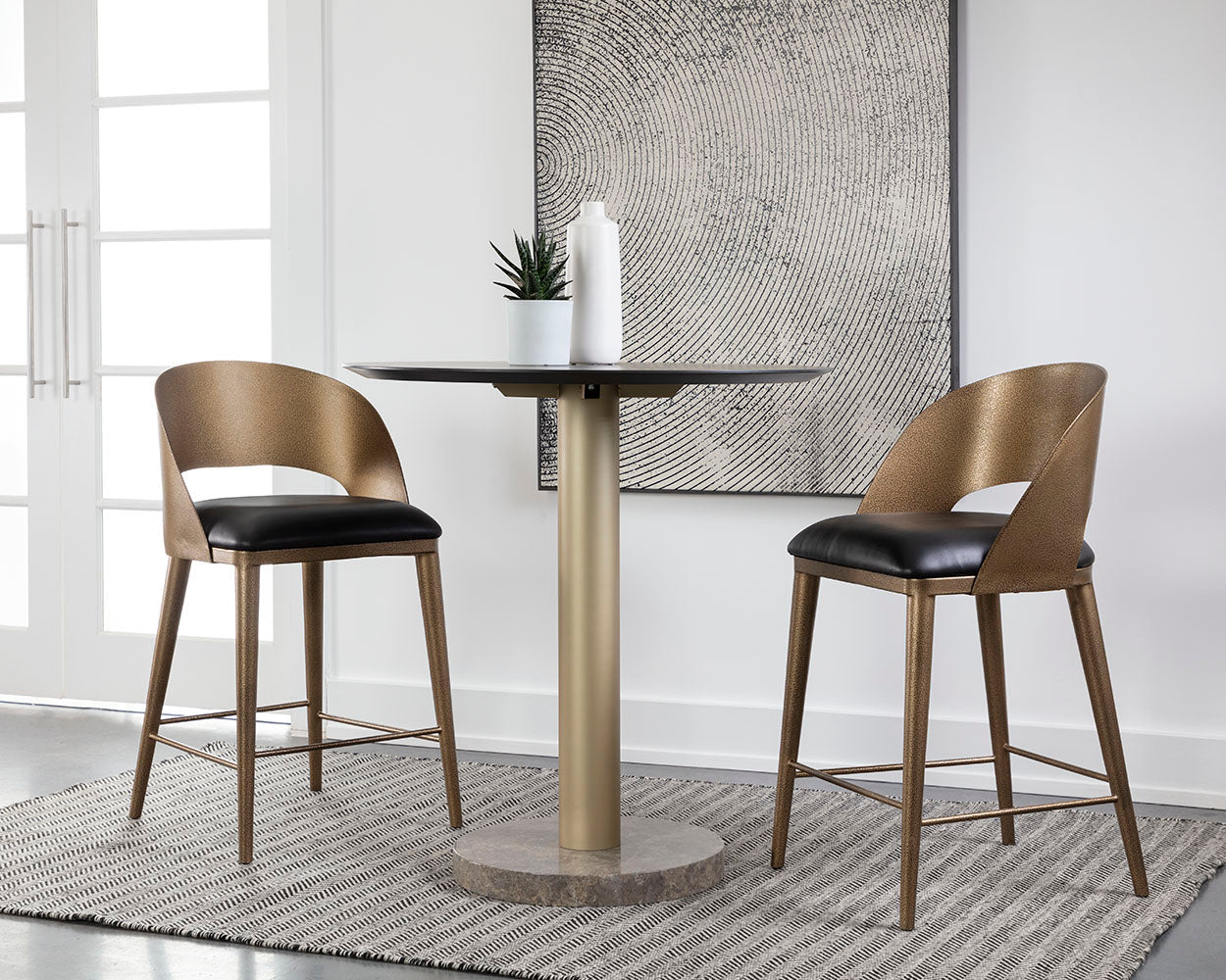 Dezirae Counter Stool - perfect for modern counters | Image 2 | InSTYLE Home & Rugs