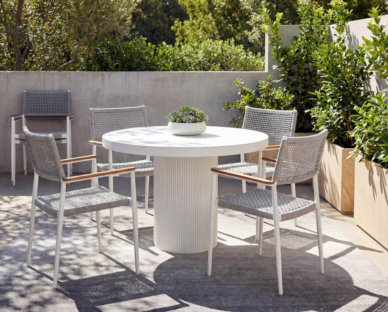 Nava Stackable Dining Armchair - stylish chairs for any table | Image 2 | InSTYLE Home & Rugs