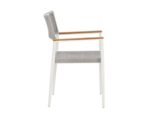 Nava Stackable Dining Armchair - stylish chairs for any table | Image 3 | InSTYLE Home & Rugs