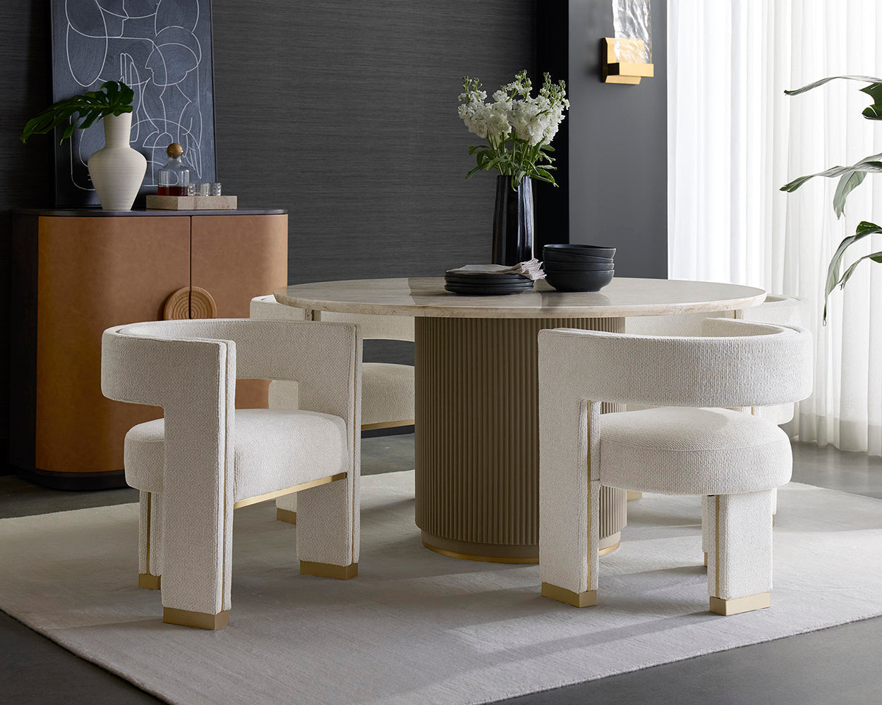 Cataldi Dining Table - elegant tables for dining rooms | Image 2 | InSTYLE Home & Rugs