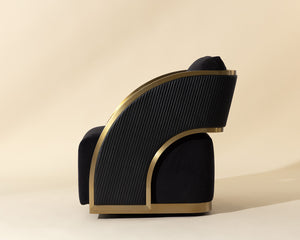 Baz Swivel Lounge Chair - comfortable chairs for relaxation | Image 4 | InSTYLE Home & Rugs