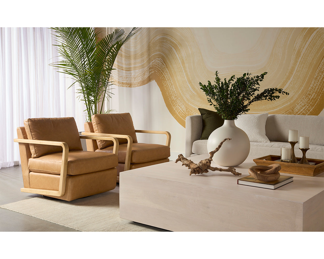 Castell Swivel Lounge Chair - comfortable chairs for relaxation | Image 2 | InSTYLE Home & Rugs