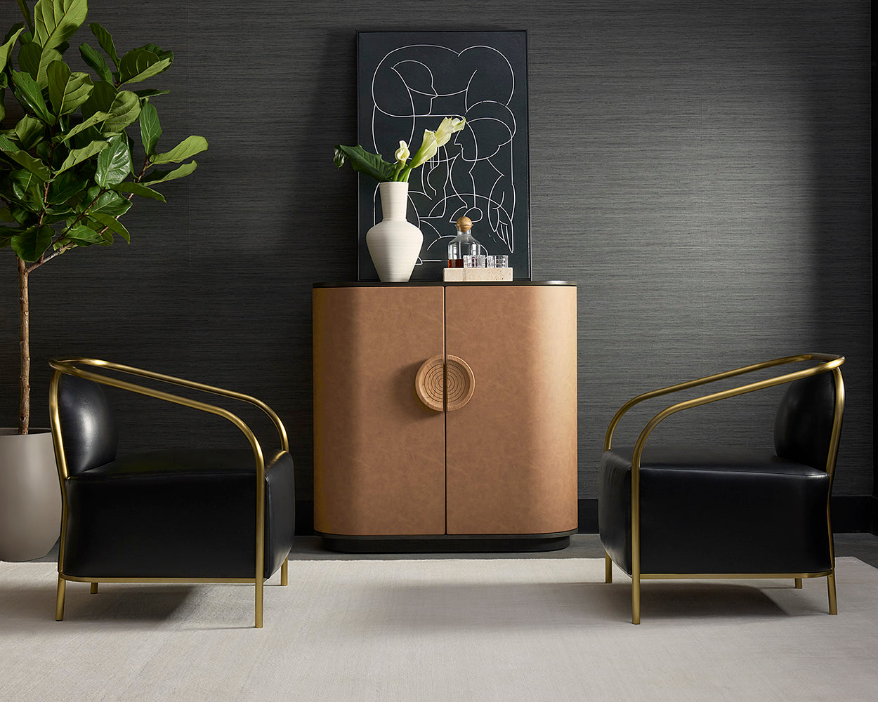Cicero Lounge Chair - perfect for casual unwinding | Image 11 | InSTYLE Home & Rugs