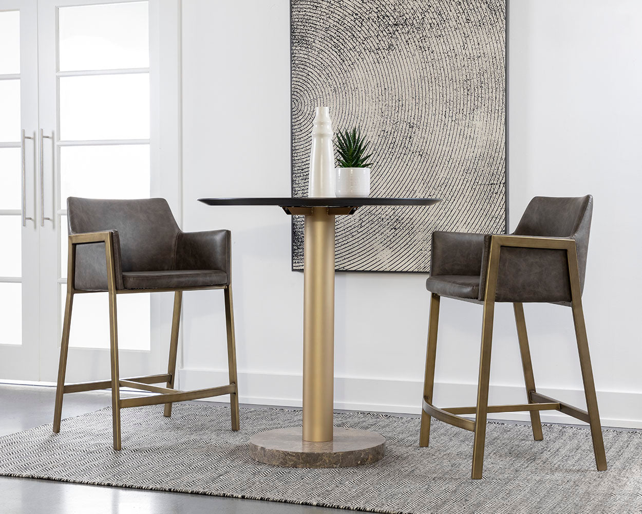 Bernadette Counter Stool - sleek stools for kitchen bars | Image 3 | InSTYLE Home & Rugs