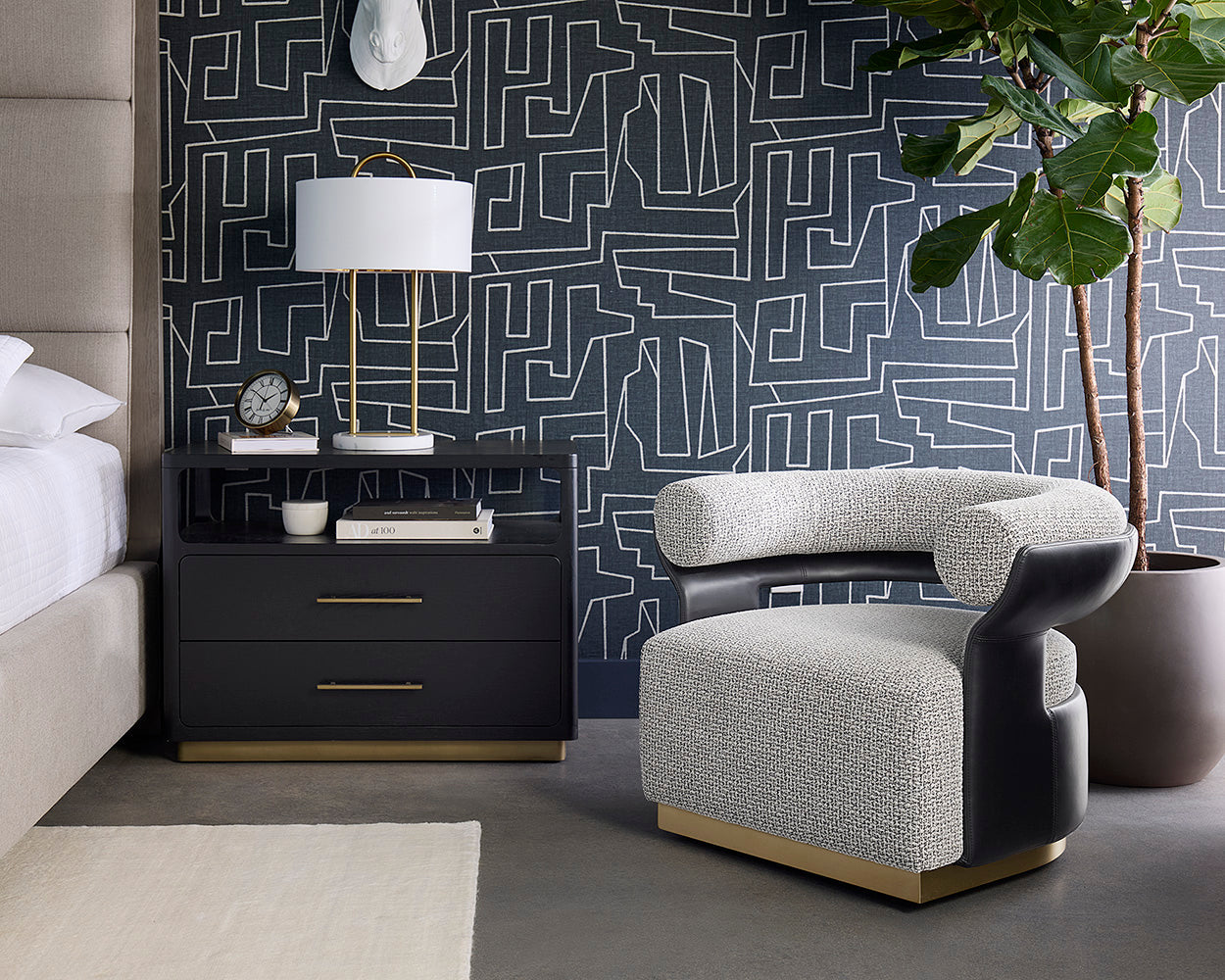 Olida Swivel Lounge Chair - comfortable chairs for relaxation | Image 9 | InSTYLE Home & Rugs