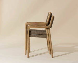 Kavala Stackable Dining Armchair - stylish chairs for any table | Image 6 | InSTYLE Home & Rugs