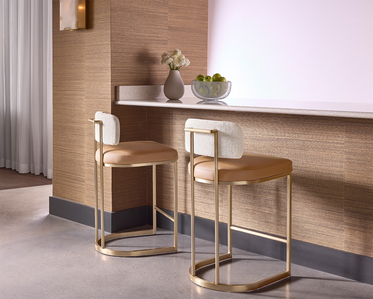 Larissa Counter Stool - perfect for modern counters | Image 3 | InSTYLE Home & Rugs