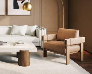 Carmichael Lounge Chair - perfect for casual unwinding | Image 3 | InSTYLE Home & Rugs