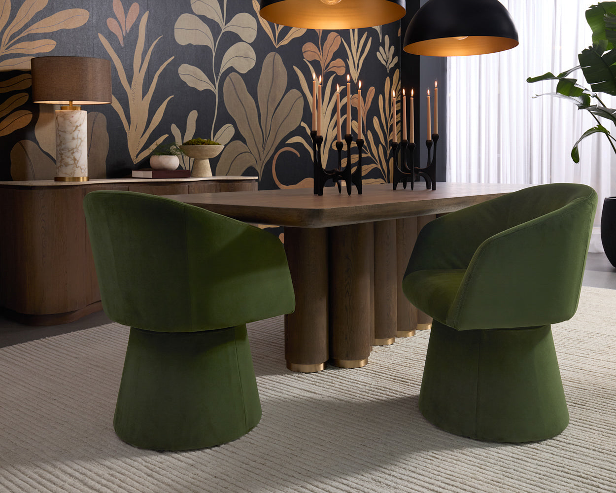 Etta Swivel Dining Armchair - stylish chairs for any table | Image 10 | InSTYLE Home & Rugs