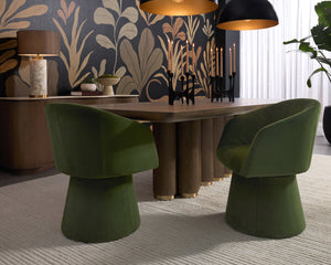Etta Swivel Dining Armchair - stylish chairs for any table | Image 10 | InSTYLE Home & Rugs