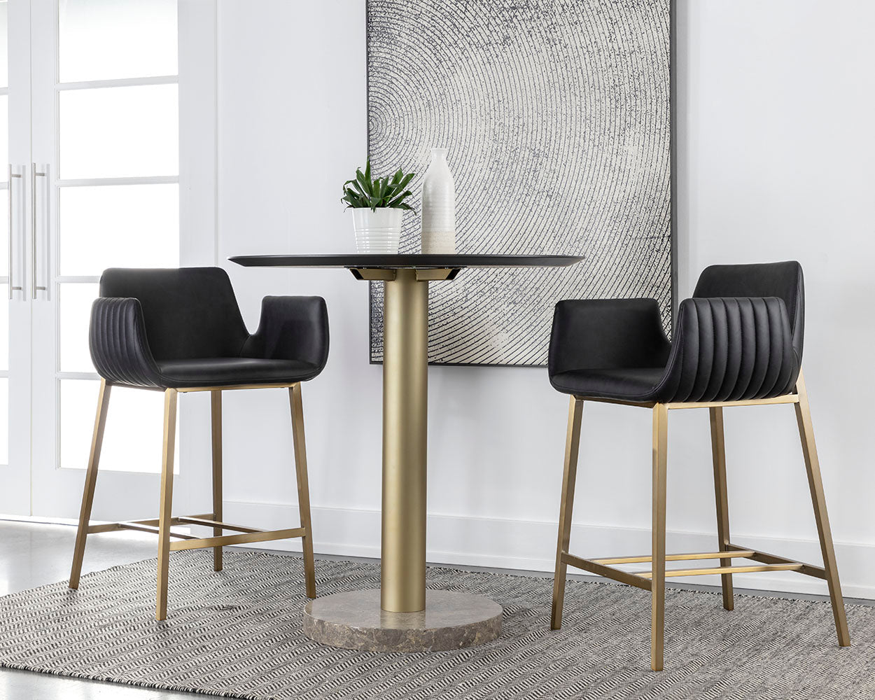 Lucano Counter Stool - perfect for modern counters | Image 3 | InSTYLE Home & Rugs