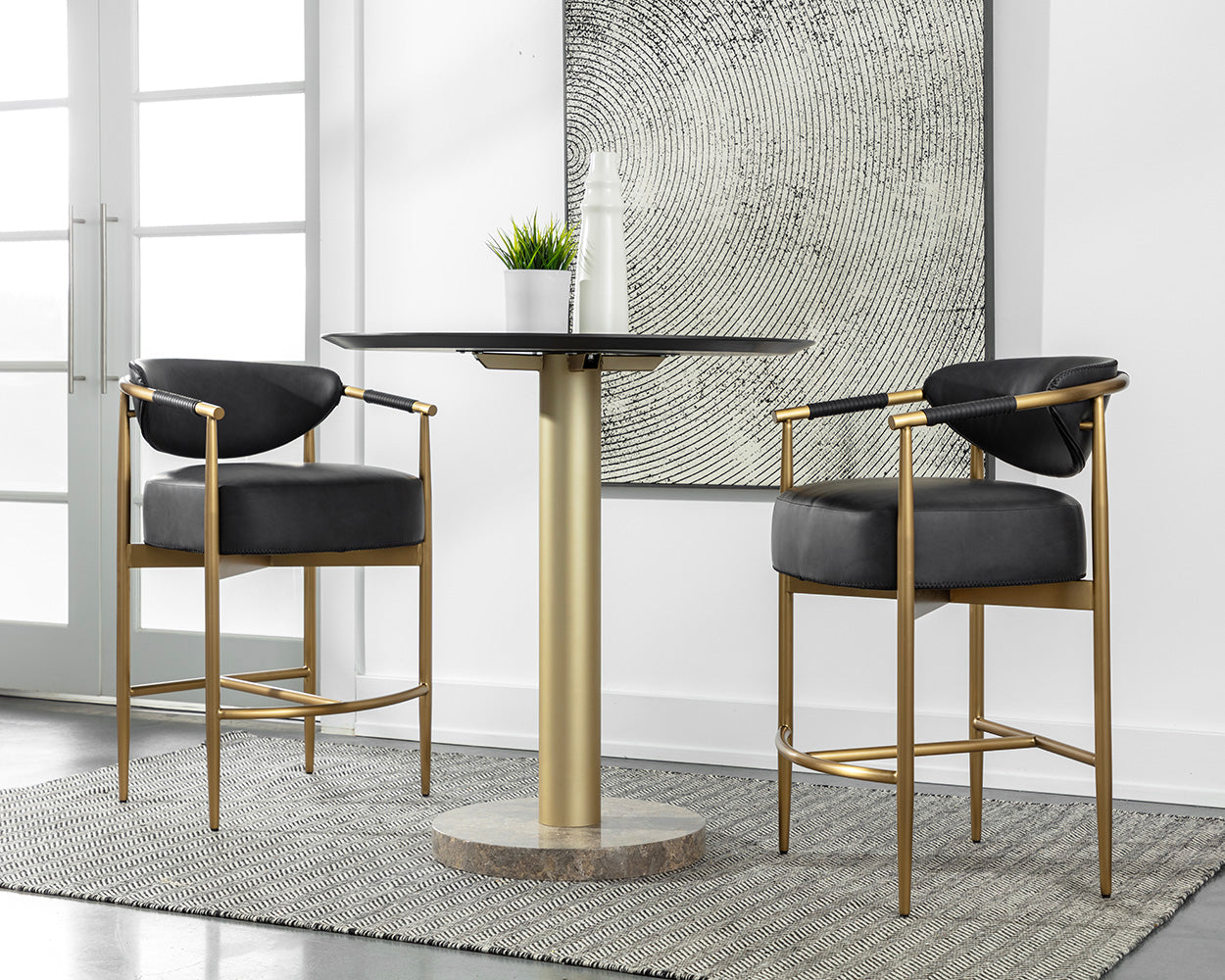 Heloise Counter Stool - perfect for modern counters | Image 9 | InSTYLE Home & Rugs