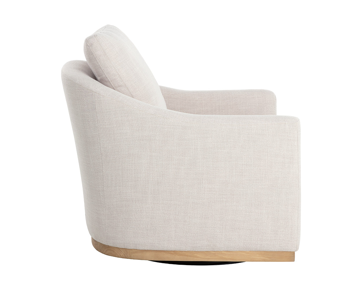 Corbin Swivel Lounge Chair - perfect for casual unwinding | Image 7 | InSTYLE Home & Rugs