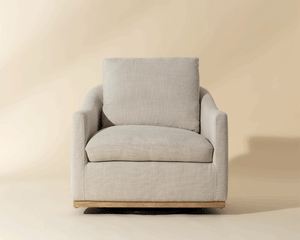Corbin Swivel Lounge Chair - perfect for casual unwinding | Image 10 | InSTYLE Home & Rugs
