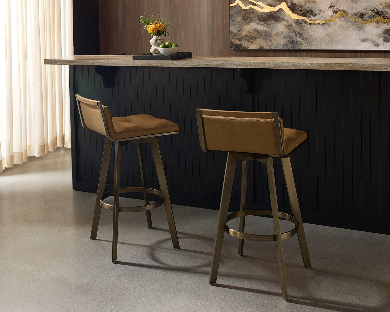 Arizona Swivel Barstool - modern bar seating with style | Image 4 | InSTYLE Home & Rugs