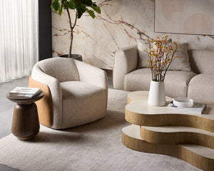 Caris Swivel Lounge Chair - comfortable chairs for relaxation | Image 2 | InSTYLE Home & Rugs