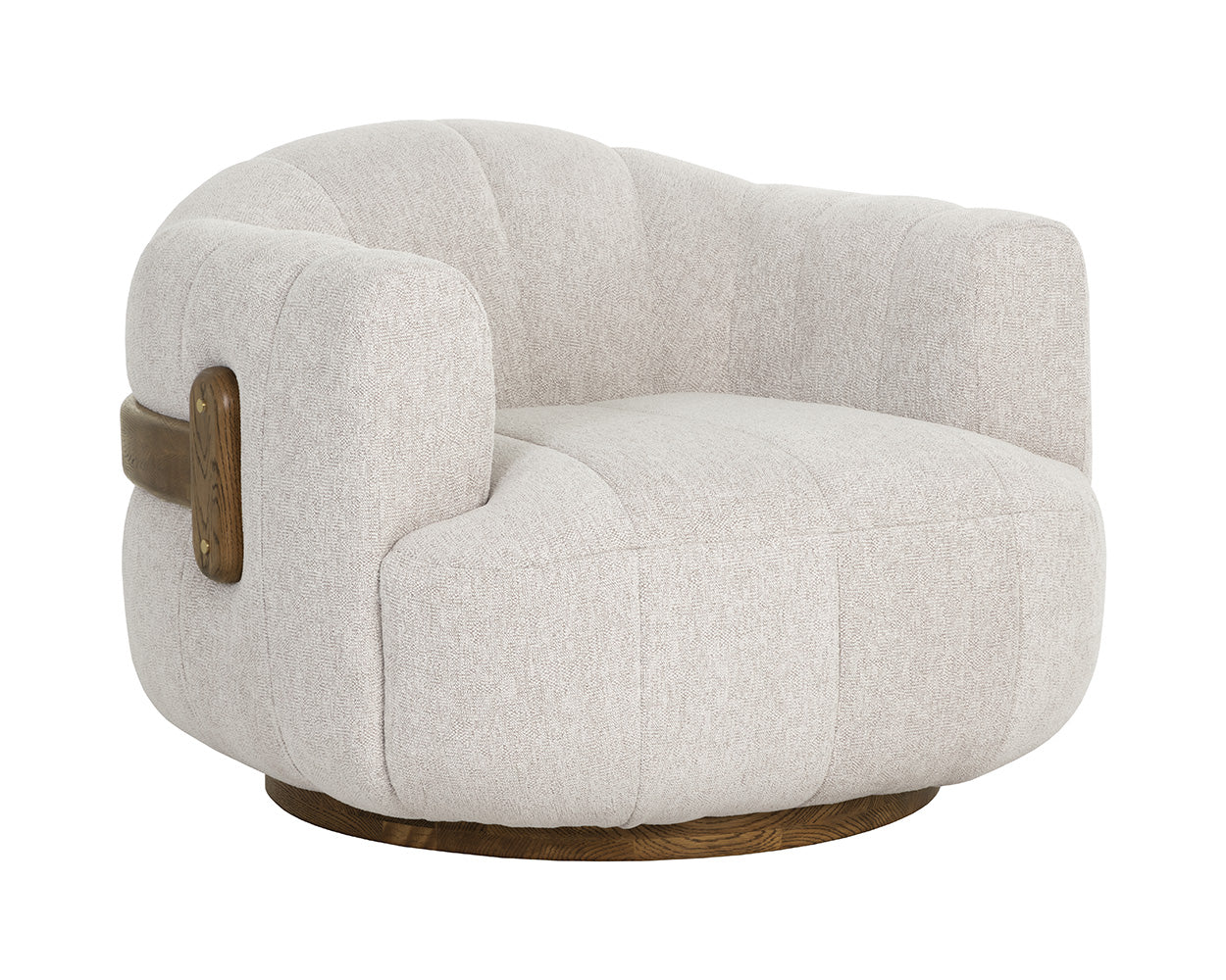 Tadeo Swivel Armchair - perfect for casual unwinding | Image 4 | InSTYLE Home & Rugs