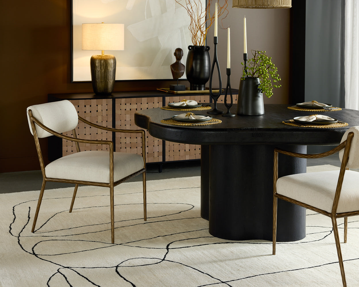 Bellona Dining Table - elegant tables for dining rooms | Image 2 | InSTYLE Home & Rugs