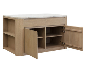 Romilly Kitchen Island - sleek design for modern kitchens | Image 7 | InSTYLE Home & Rugs