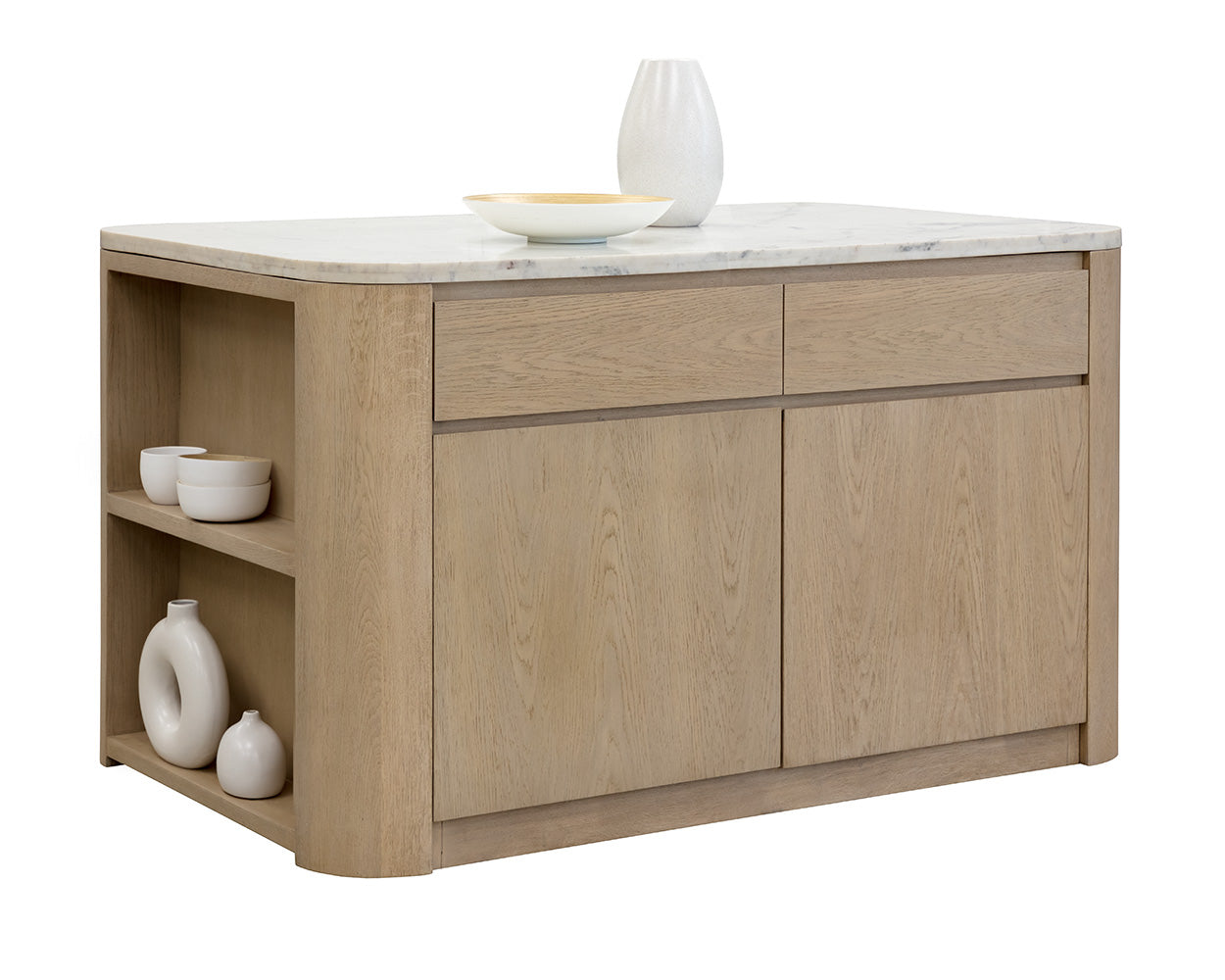 Romilly Kitchen Island - sleek design for modern kitchens | Image 1 | InSTYLE Home & Rugs