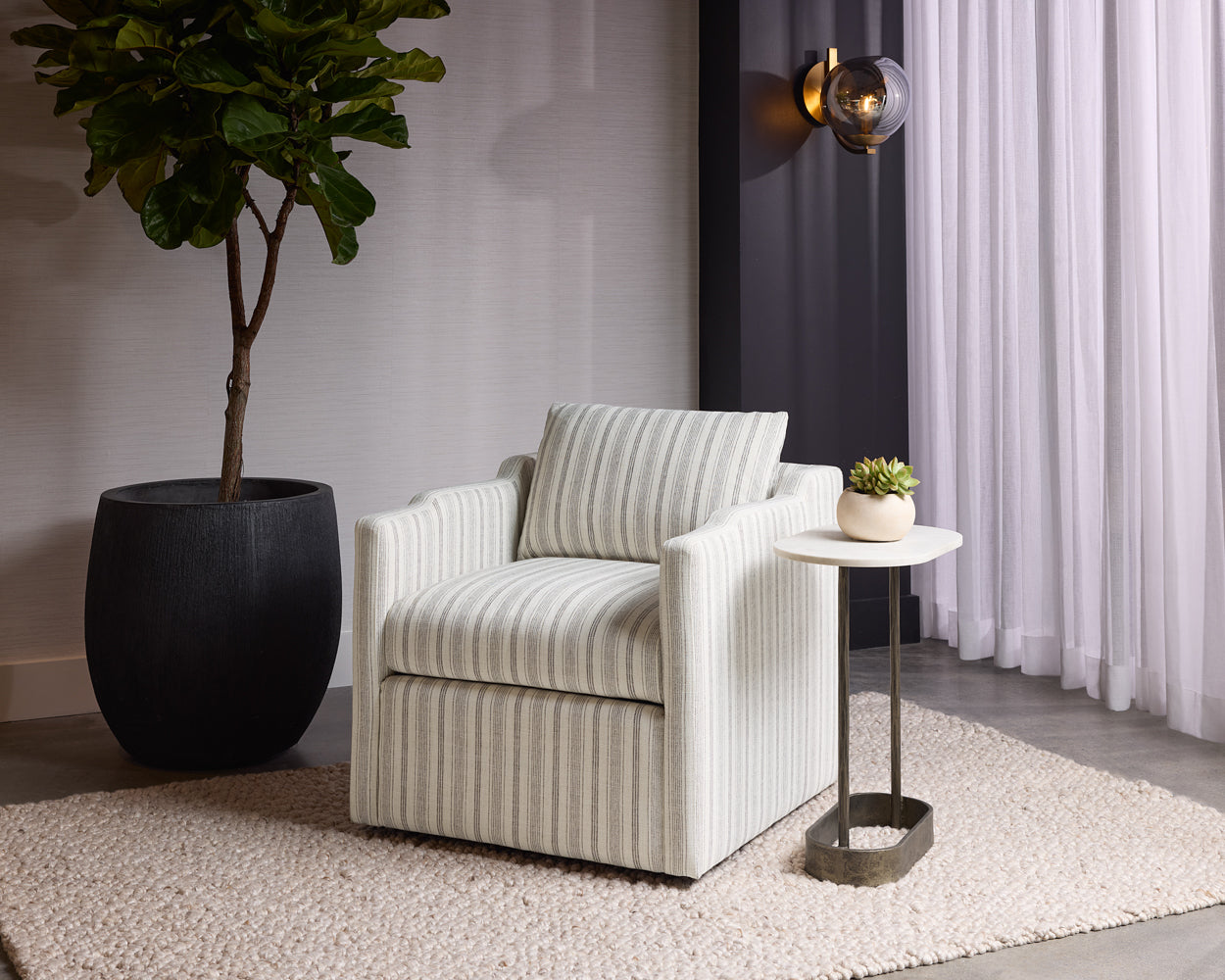 Roosevelt Swivel Lounge Chair - stylish lounge chairs for any room | Image 2 | InSTYLE Home & Rugs