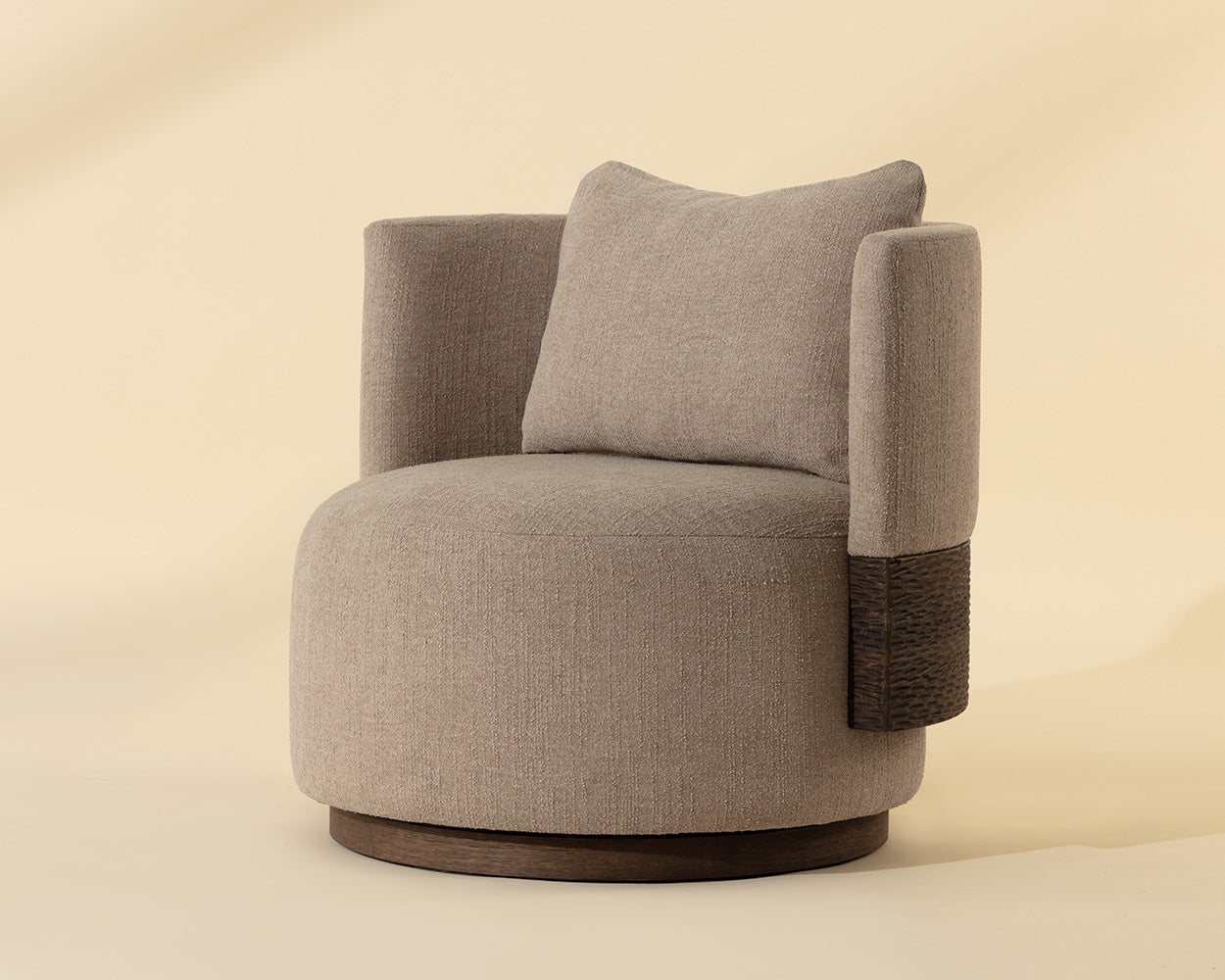 Bastille Swivel Lounge Chair - comfortable chairs for relaxation | Image 1 | InSTYLE Home & Rugs