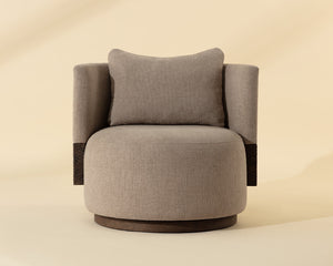Bastille Swivel Lounge Chair - comfortable chairs for relaxation | Image 2 | InSTYLE Home & Rugs