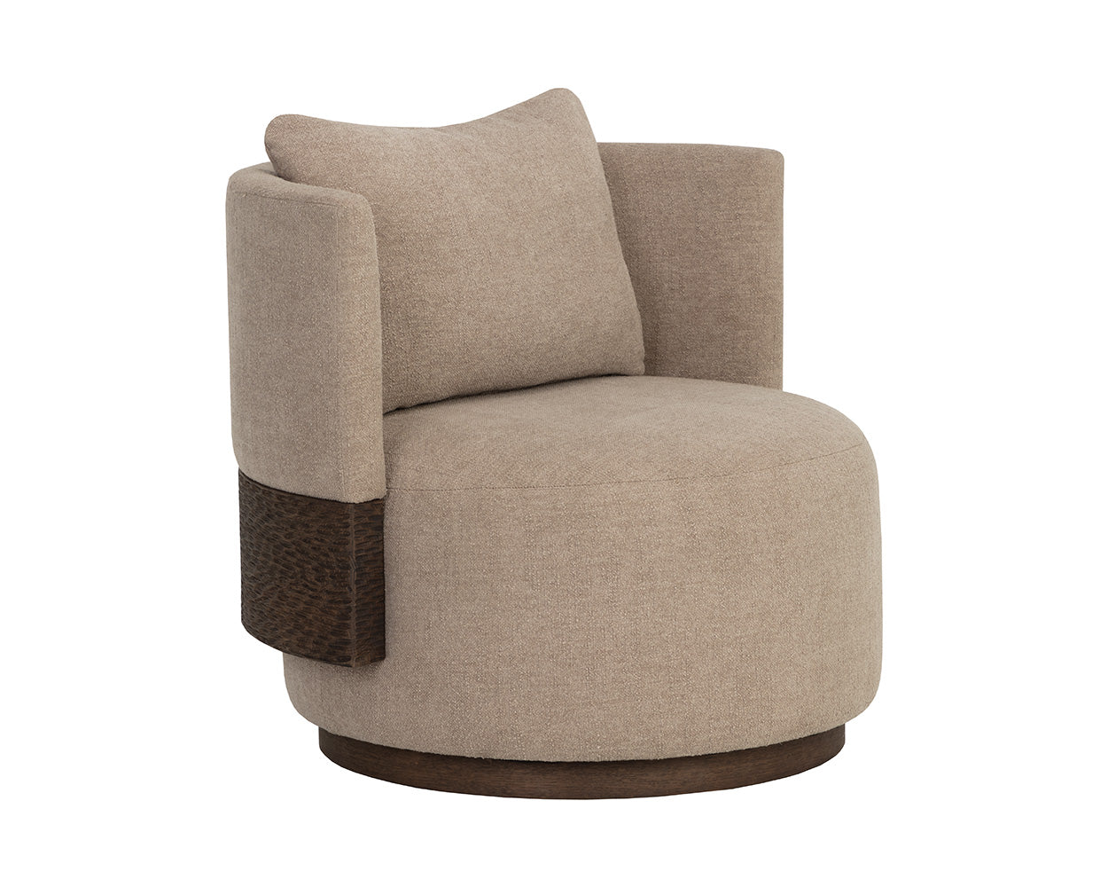 Bastille Swivel Lounge Chair - comfortable chairs for relaxation | Image 4 | InSTYLE Home & Rugs