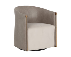 Leontine Swivel Lounge Chair - stylish chairs for any table | Image 4 | InSTYLE Home & Rugs