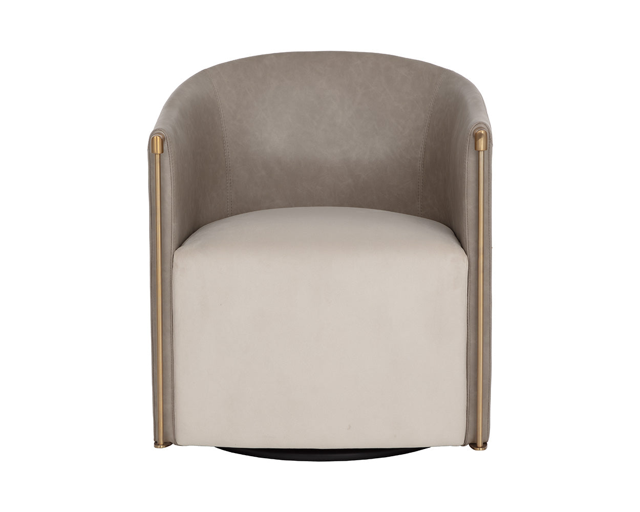Leontine Swivel Lounge Chair - stylish chairs for any table | Image 5 | InSTYLE Home & Rugs