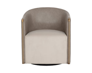 Leontine Swivel Lounge Chair - stylish chairs for any table | Image 5 | InSTYLE Home & Rugs