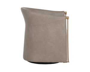 Leontine Swivel Lounge Chair - stylish chairs for any table | Image 6 | InSTYLE Home & Rugs