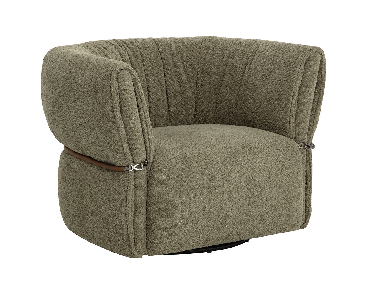 Davisville Swivel Armchair - stylish lounge chairs for any room | Image 4 | InSTYLE Home & Rugs