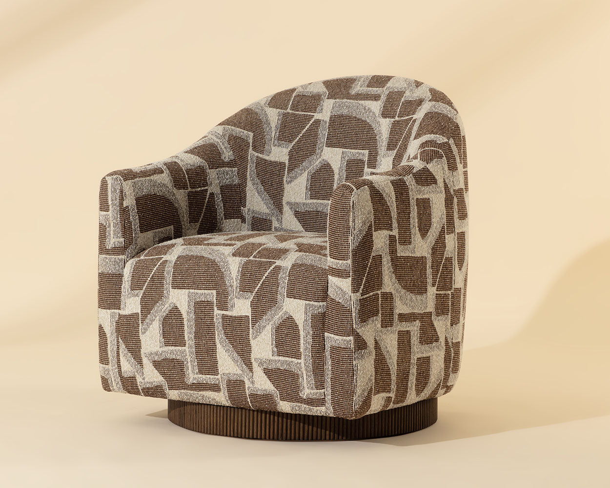 Langdon Swivel Lounge Chair - perfect for casual unwinding | Image 2 | InSTYLE Home & Rugs