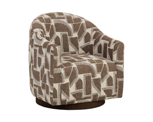 Langdon Swivel Lounge Chair - perfect for casual unwinding | Image 5 | InSTYLE Home & Rugs
