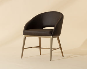 Abelson Dining Armchair - elegant seating for dining areas | Image 1 | InSTYLE Home & Rugs