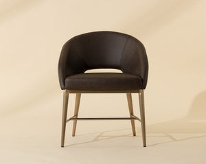 Abelson Dining Armchair - elegant seating for dining areas | Image 2 | InSTYLE Home & Rugs