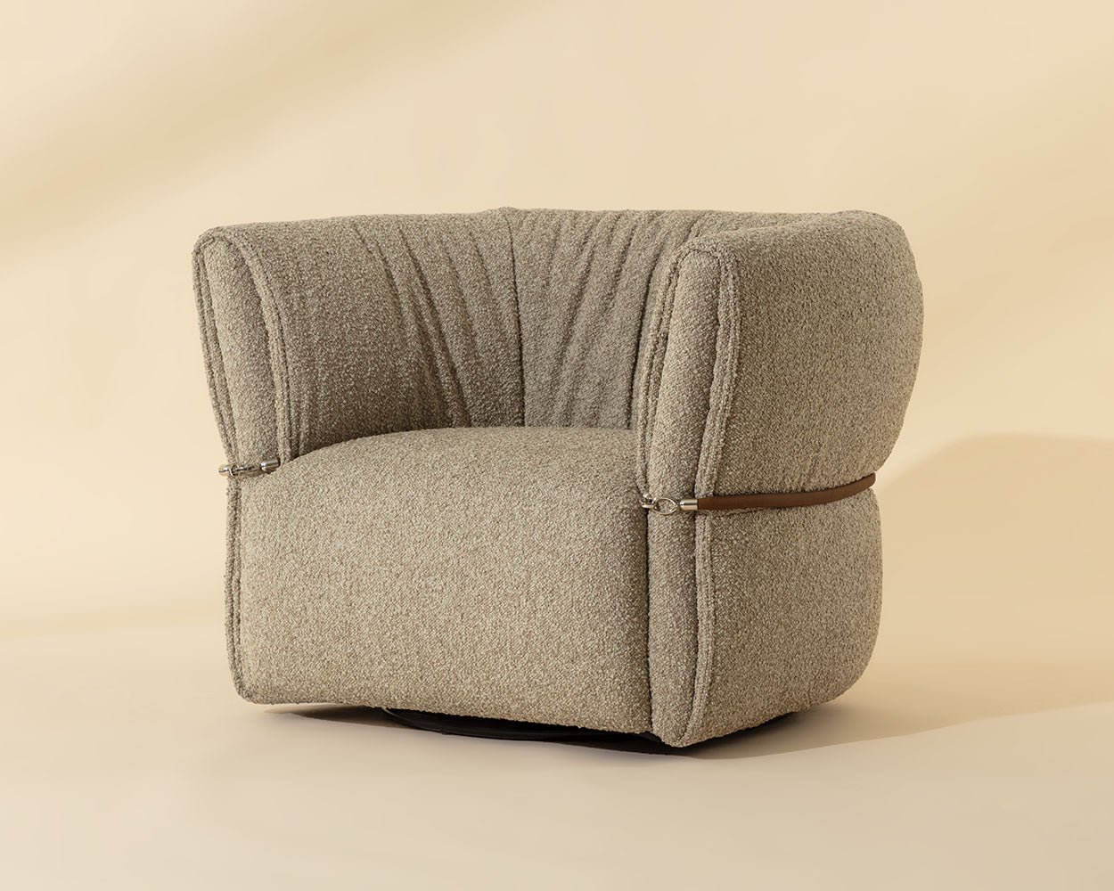 Davisville Swivel Armchair - stylish lounge chairs for any room | Image 10 | InSTYLE Home & Rugs