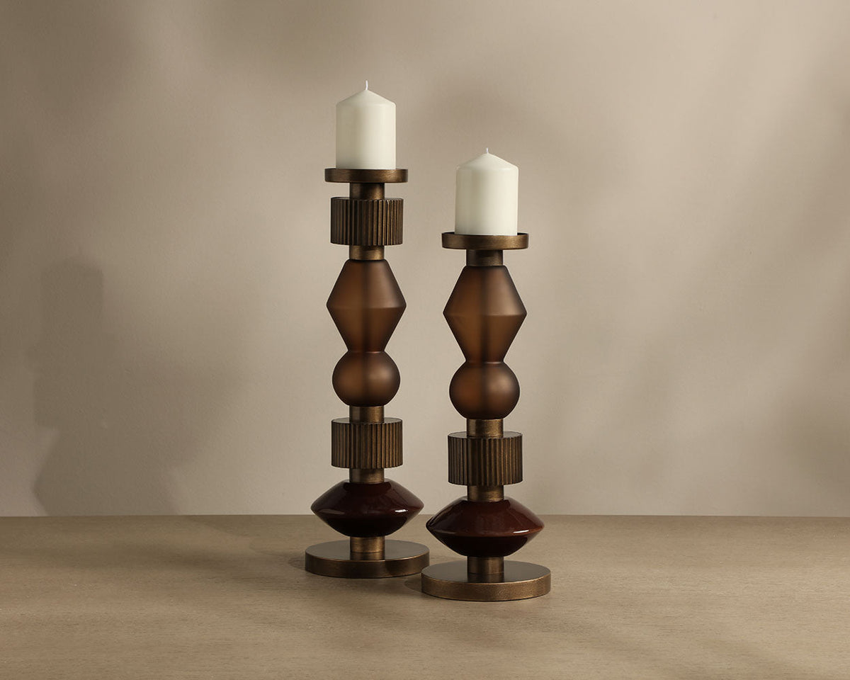 Bauhaus Candle Holders (Set Of 2) - artistic decorative objects to enhance shelves and tabletops | Image 4 | InSTYLE Home & Rugs