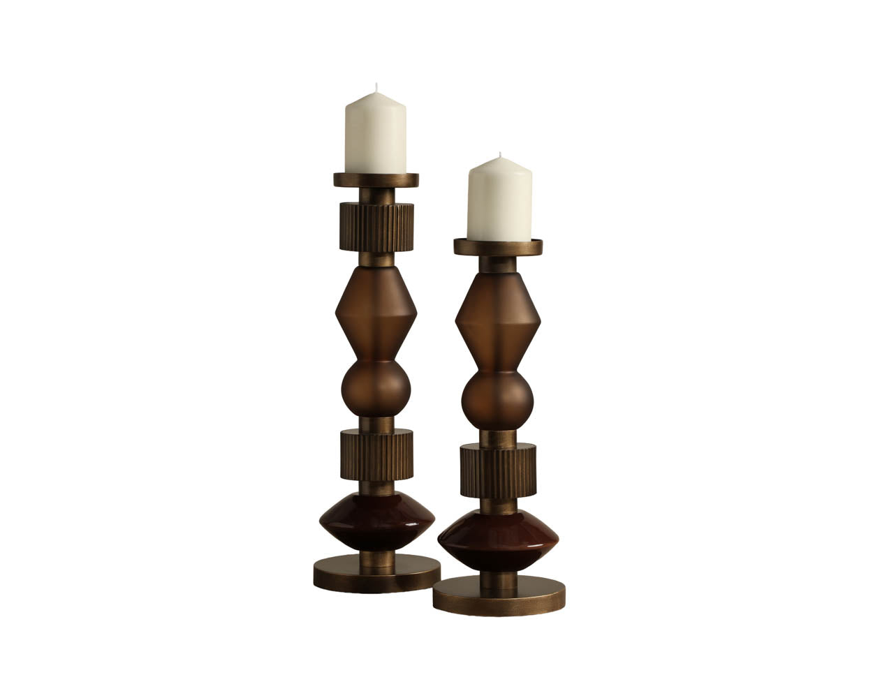 Bauhaus Candle Holders (Set Of 2) - artistic decorative objects to enhance shelves and tabletops | Image 7 | InSTYLE Home & Rugs