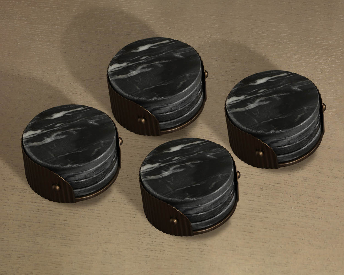 California Coaster Sets (Pack Of 4) - | Image 2 | InSTYLE Home & Rugs