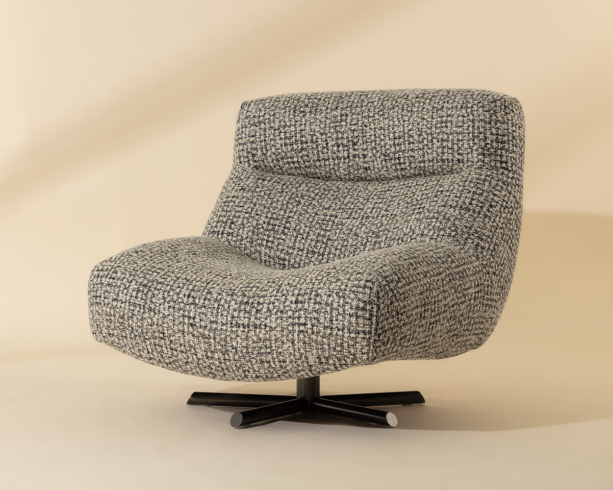 Nobu Swivel Lounge Chair - stylish lounge chairs for any room | Image 1 | InSTYLE Home & Rugs