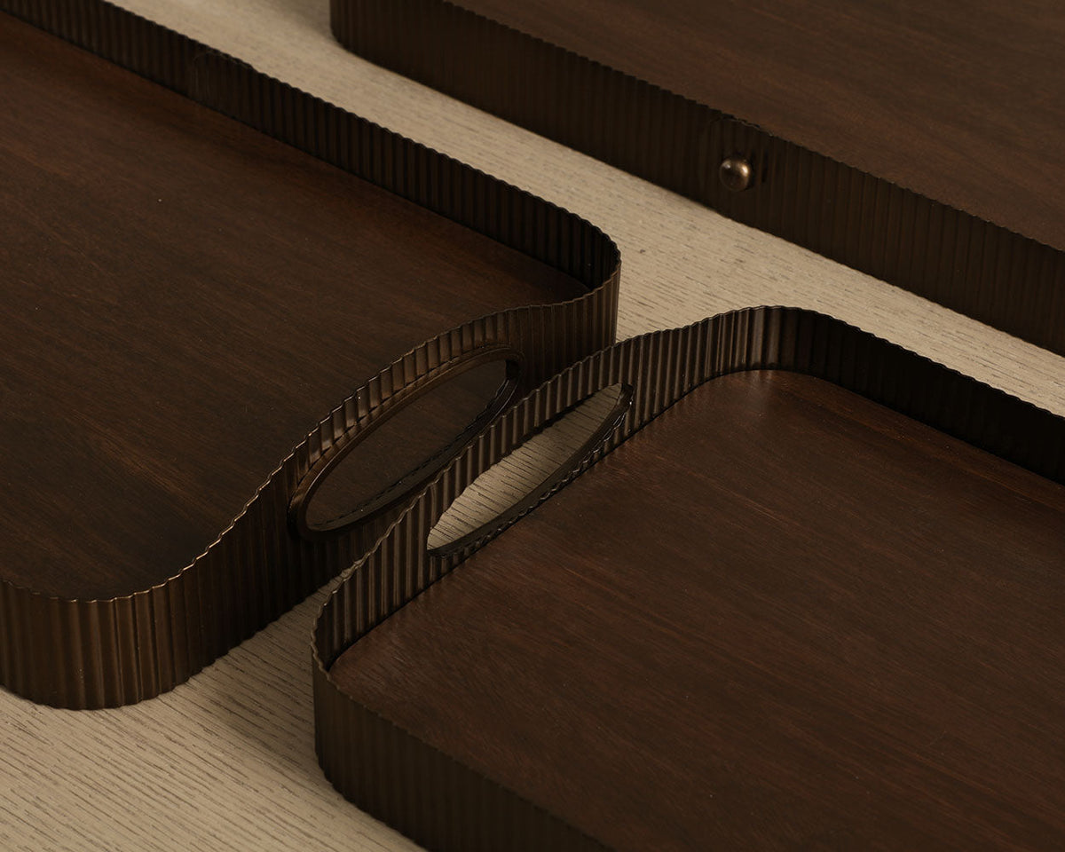 Sumatra Trays (Set Of 3) - available in various shapes, sizes, and materials | Image 4 | InSTYLE Home & Rugs