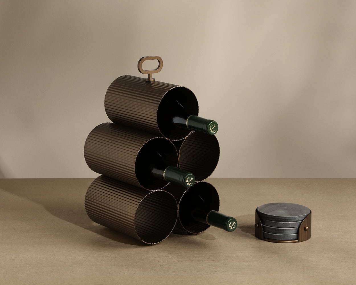 Mendocino 5 Bottle Wine Rack - | Image 3 | InSTYLE Home & Rugs