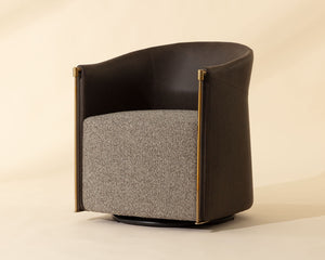 Leontine Swivel Lounge Chair - stylish chairs for any table | Image 10 | InSTYLE Home & Rugs